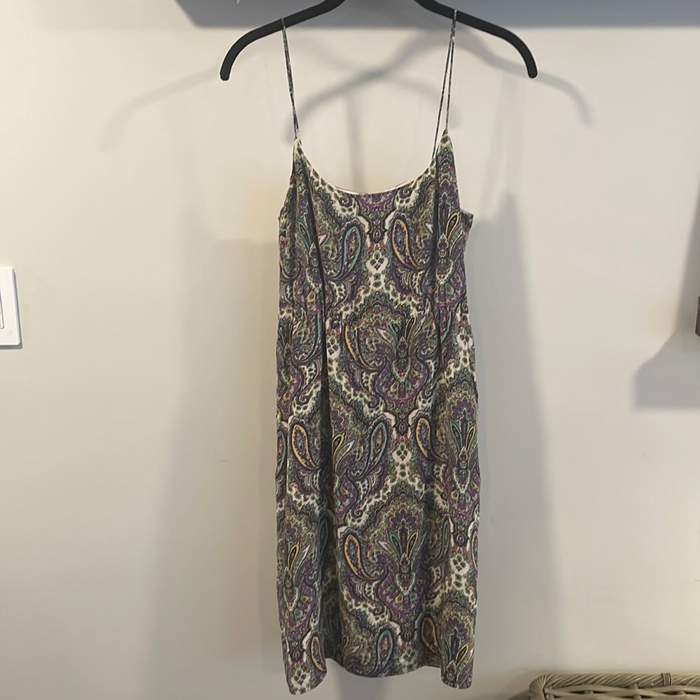 J.Crew silk paisley dress size 6